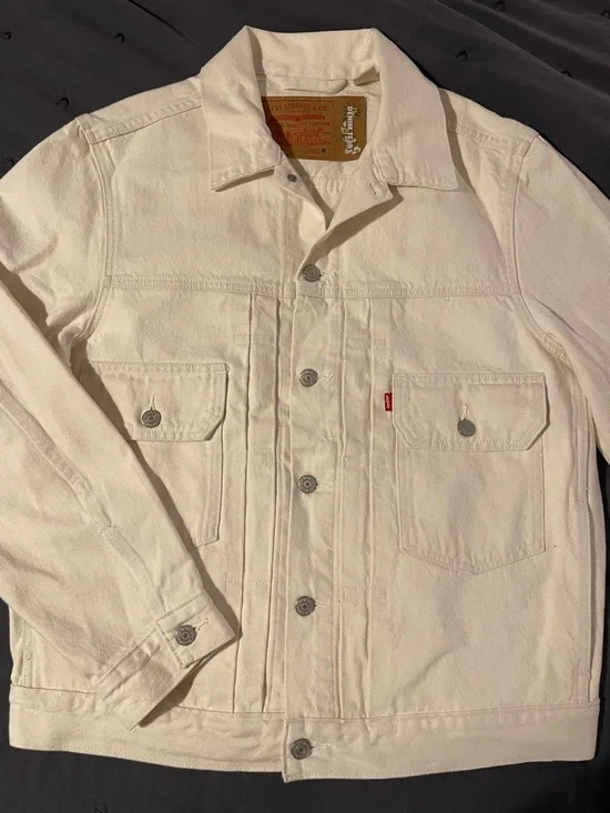 Levi's x Denim Tears Men's Off-White Denim Jacket - Picture 2 of 7